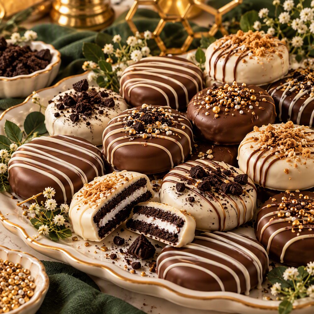 Chocolate-covered sandwich cookies
